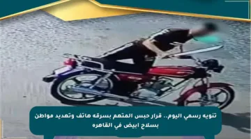 تنويه رسمي اليوم.. قرار حبس المتهم بسرقة هاتف وتهديد مواطن بسلاح أبيض في القاهرة